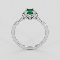 0.41 Ct. Emerald Ring, Platinum 950 3
