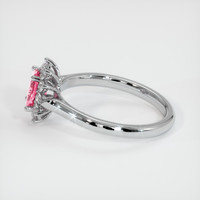 0.67 Ct. Pink Sapphire Ring, Platinum 950 4