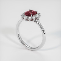 1.19 Ct. Pink Sapphire Ring, Platinum 950 2