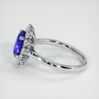 2.28 Ct. Blue Sapphire Ring, Platinum 950 4