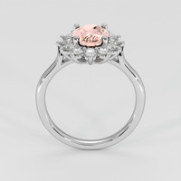 1.62 Ct. Padparadscha Sapphire Ring, Platinum 950 3