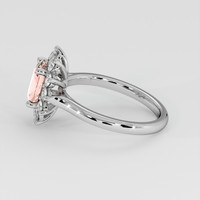1.62 Ct. Padparadscha Sapphire Ring, Platinum 950 4