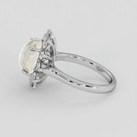 6.00 Ct. Grey Sapphire Ring, Platinum 950 4