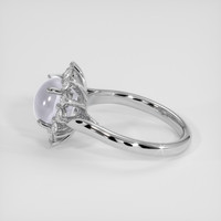 4.38 Ct. White Sapphire Ring, Platinum 950 4