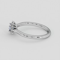 0.33 Ct. Bluish Grey Sapphire Ring, Platinum 950 4