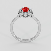 0.85 Ct. Ruby Ring, Platinum 950 3