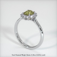 0.96 Ct. Sapphire Ring, Platinum 950 2