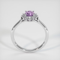 0.65 Ct. Pinkish Purple Sapphire Ring, Platinum 950 3