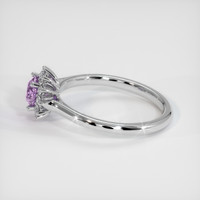 0.65 Ct. Pinkish Purple Sapphire Ring, Platinum 950 4