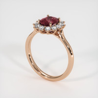 1.19 Ct. Pink Sapphire Ring, 14K Rose Gold 2