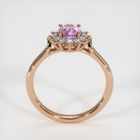 0.65 Ct. Pinkish Purple Sapphire Ring, 14K Rose Gold 3