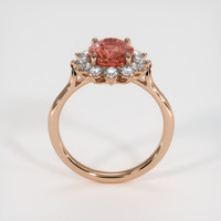 2.06 Ct. Padparadscha Sapphire Ring, 18K Rose Gold 3