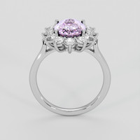 2.20 Ct. Violet Spinel Ring, Silver 3