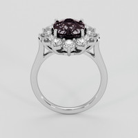 6.76 Ct. Red Garnet Ring, Silver 3