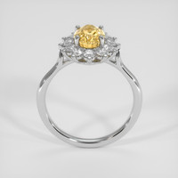 2.20 Ct. Yellow Sapphire Ring, Silver 3