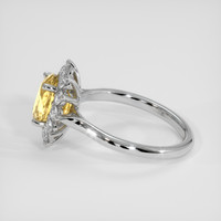 2.20 Ct. Yellow Sapphire Ring, Silver 4