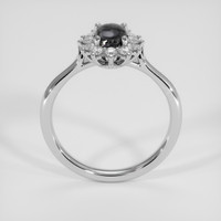 1.15 Ct. Bluish Grey Sapphire Ring, Silver 3