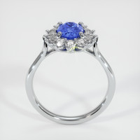 0.86 Ct. Blue Sapphire Ring, 10K White Gold 3