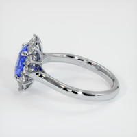 0.86 Ct. Blue Sapphire Ring, 10K White Gold 4