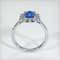 0.96 Ct. Blue Sapphire Ring, 10K White Gold 3