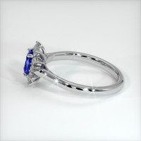 0.67 Ct. Blue Sapphire Ring, 10K White Gold 4