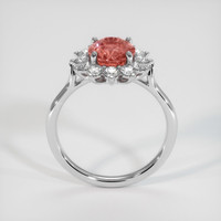 2.06 Ct. Padparadscha Sapphire Ring, 10K White Gold 3