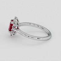 1.03 Ct. Ruby Ring, 10K White Gold 4
