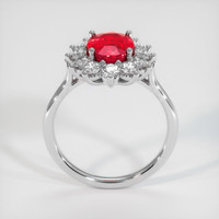 2.03 Ct. Ruby Ring, 14K White Gold 3