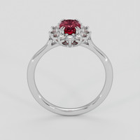 1.03 Ct. Ruby Ring, 14K White Gold 3