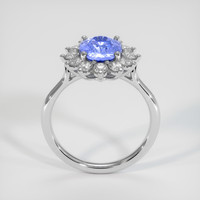 2.47 Ct. Blue Sapphire Ring, 14K White Gold 3