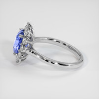 2.47 Ct. Blue Sapphire Ring, 14K White Gold 4