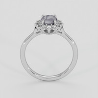 1.16 Ct. Grey Sapphire Ring, 14K White Gold 3