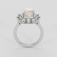 6.00 Ct. Grey Sapphire Ring, 14K White Gold 3
