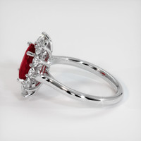 1.93 Ct. Ruby Ring, 14K White Gold 4