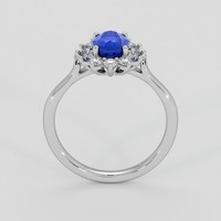 2.02 Ct. Blue Sapphire Ring, 14K White Gold 3