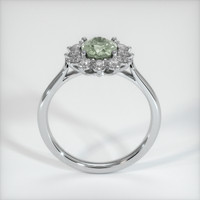 1.25 Ct. Yellowish Green Sapphire Ring, 14K White Gold 3