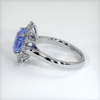 3.09 Ct. Sapphire Ring, 18K White Gold 4
