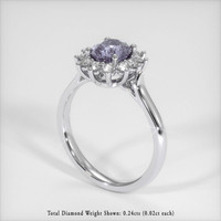 1.26 Ct. Bi Color Sapphire Ring, 18K White Gold 2