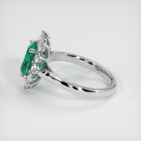 1.74 Ct. Emerald Ring, 18K White Gold 4