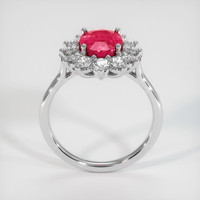 2.36 Ct. Ruby Ring, 18K White Gold 3