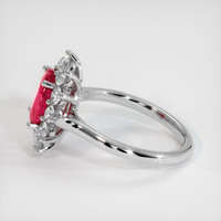 2.36 Ct. Ruby Ring, 18K White Gold 4