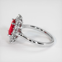 2.03 Ct. Ruby Ring, 18K White Gold 4