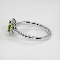 1.14 Ct. Bi Color Sapphire Ring, 18K White Gold 4