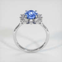 2.57 Ct. Blue Sapphire Ring, 18K White Gold 3