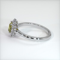 0.96 Ct. Sapphire Ring, 18K White Gold 4