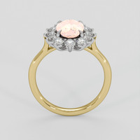 2.16 Ct. Padparadscha Sapphire Ring, 14K White & Yellow 3
