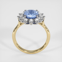 4.26 Ct. Blue Sapphire Ring, 18K White & Yellow 3