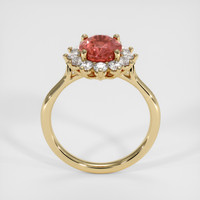 2.06 Ct. Padparadscha Sapphire Ring, 10K Yellow Gold 3