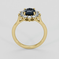 2.32 Ct. Greenish Blue Sapphire Ring, 10K Yellow Gold 3