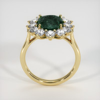 3.55 Ct. Green Sapphire Ring, 10K Yellow Gold 3
